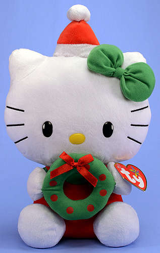 Hello Kitty (Christmas wreath) (extra large) - cat - Ty Beanie Buddies