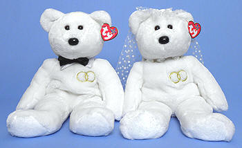 Mr. and Mrs. together - Ty Beanie Buddies