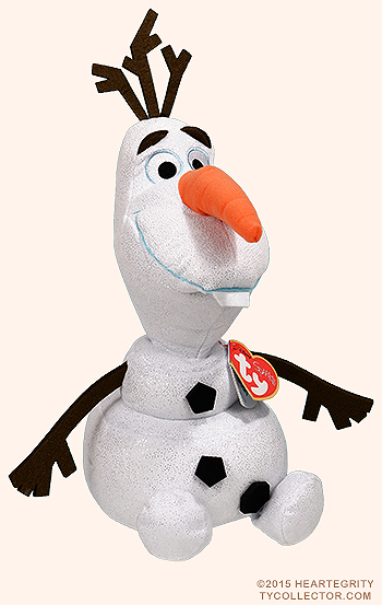 Olaf (Frozen, large) - snowman - Ty Beanie Buddies (Sparkle)