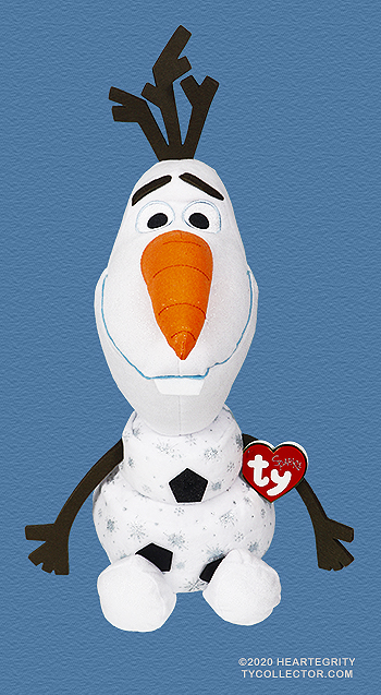 Olaf (Frozen II, large) - snowman - Ty Beanie Buddies (Sparkle)