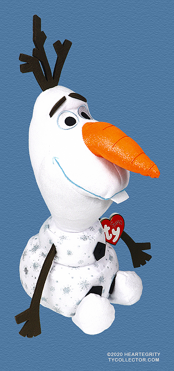 Olaf (Frozen II, large) - snowman - Ty Beanie Buddies (Sparkle)