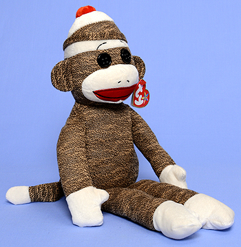 Socks the Sock Monkey (brown) - Ty Beanie Buddies