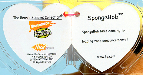 SpongeBob - swing tag (dancing) inside