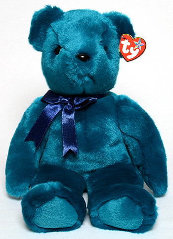 Teddy (teal) - bear - Ty Beanie Buddies
