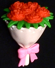 Bouquet (red) - Ty Beanie Puzzle Eraser