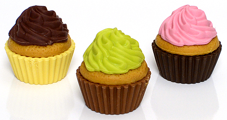 Cupcake trio - Ty Puzzle Erasers