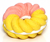 Donut (strawberry/vanilla) - Ty Beanie Puzzle Erasers