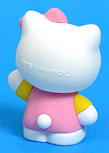 Hello Kitty (pink overalls, standing) - cat - Ty Puzzle Eraser