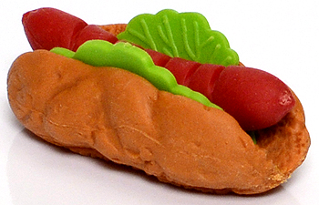 Hot Dog - Ty Beanie Puzzle Erasers