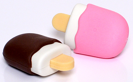 Ice Cream Bar pair - Ty Beanie Puzzle Erasers