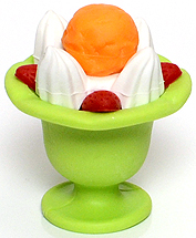 Parfait (orange ice cream) - Ty Beanie Puzzle Erasers