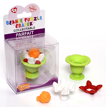 Parfait (ice cream top) - Ty Beanie Puzzle Erasers