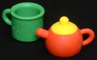 Tea Set - Ty Beanie Puzzle Erasers