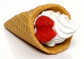 Wafflecone (vanilla) - Ty Beanie Puzzle Erasers