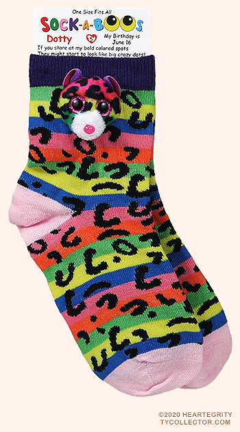 Dotty - leopard - Ty Sock-A-Boos