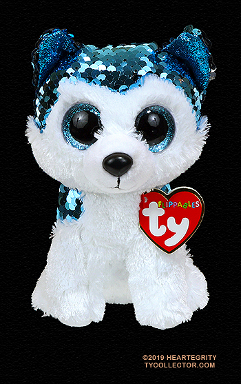 Slush - husky dog - Ty Flippables