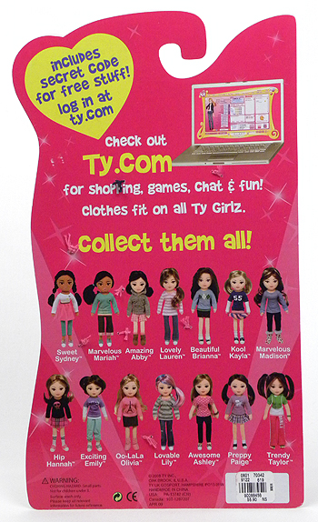 Girlz Threadz packaging - back 2