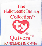 Halloweenies 1st generation tush tag - front