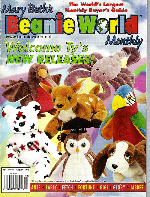 Mary Beth's Beanie World Monthly - August 1998
