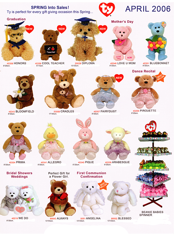 Ty retailer catalog - April 2006