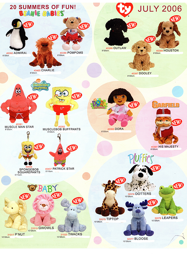 Ty retailer catalog - July 2006