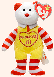 Ronald McDonald the Bear - Ty Teenie Beanie Babies - McDonalds promotion