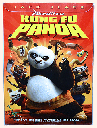 Kung Fu Panda movie DVD with Beanie Baby Po