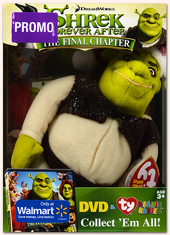 Shrek - Forever After DVD with Shreck Beanie Baby - front