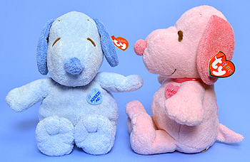 Snoopy blue and pink - Ty Pluffies