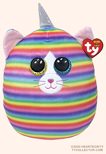 Heather (14-inch) - unicorn cat - Ty Squish-a-Boos