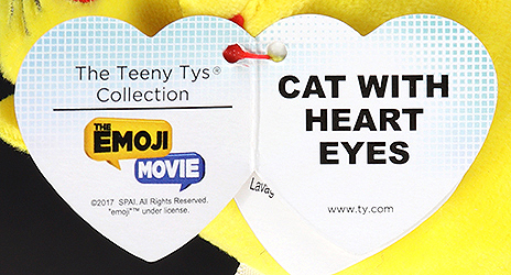 Cat With Heart Eyes - swing tag inside