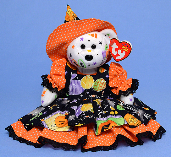 BOO To You - Ty Color Me Bear decorated by Tina Tate