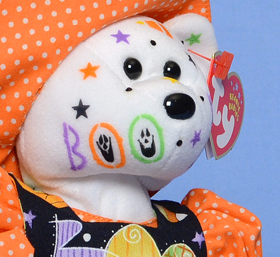 BOO To You - Ty Color Me Bear decorated by Tina Tate